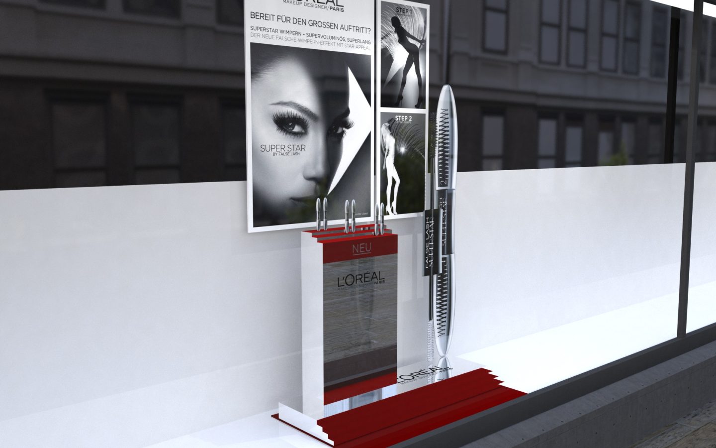 LÒréal, Window Display Campaign Approved Design 