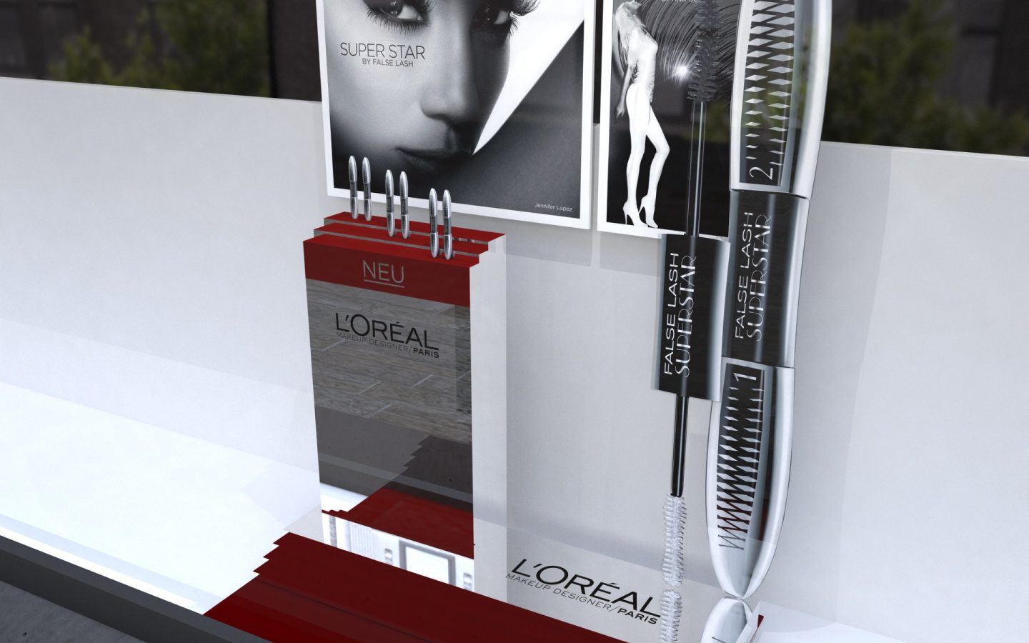 LÒréal, Window Display Campaign Approved Design 